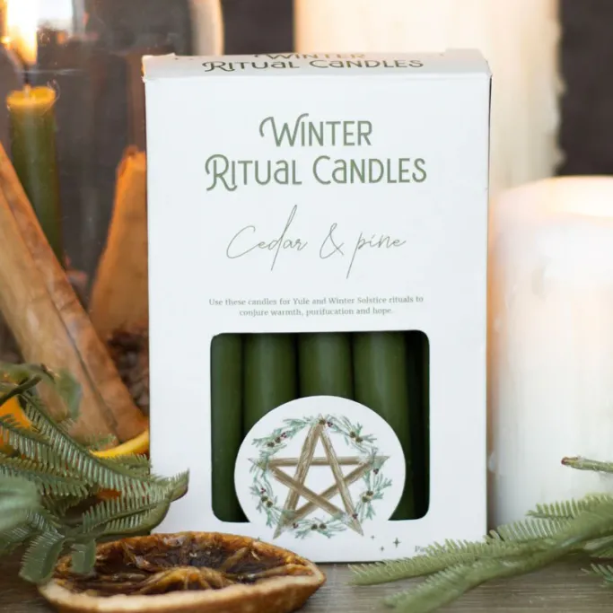 Something Different Cedar and Pine Winter Ritual Spell Candles