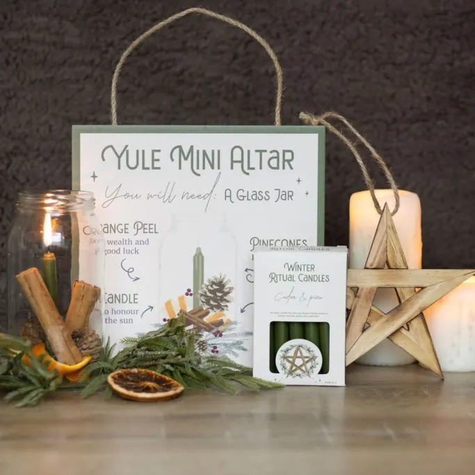 Something Different Cedar and Pine Winter Ritual Spell Candles