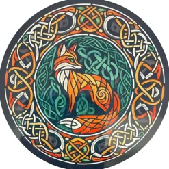 Oakhart Industries Celtic Knot Fox Mug