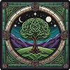 Oakhart Industries Celtic Knot Tree of Life Coaster