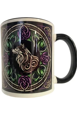 Oakhart Industries Celtic Knot White Wolf Mug