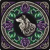 Oakhart Industries Celtic Knot Wolf Coaster