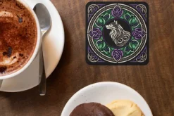Oakhart Industries Celtic Knot Wolf Coaster