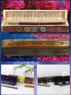 Something Different Chakra Wooden Mixed Incense Box Set