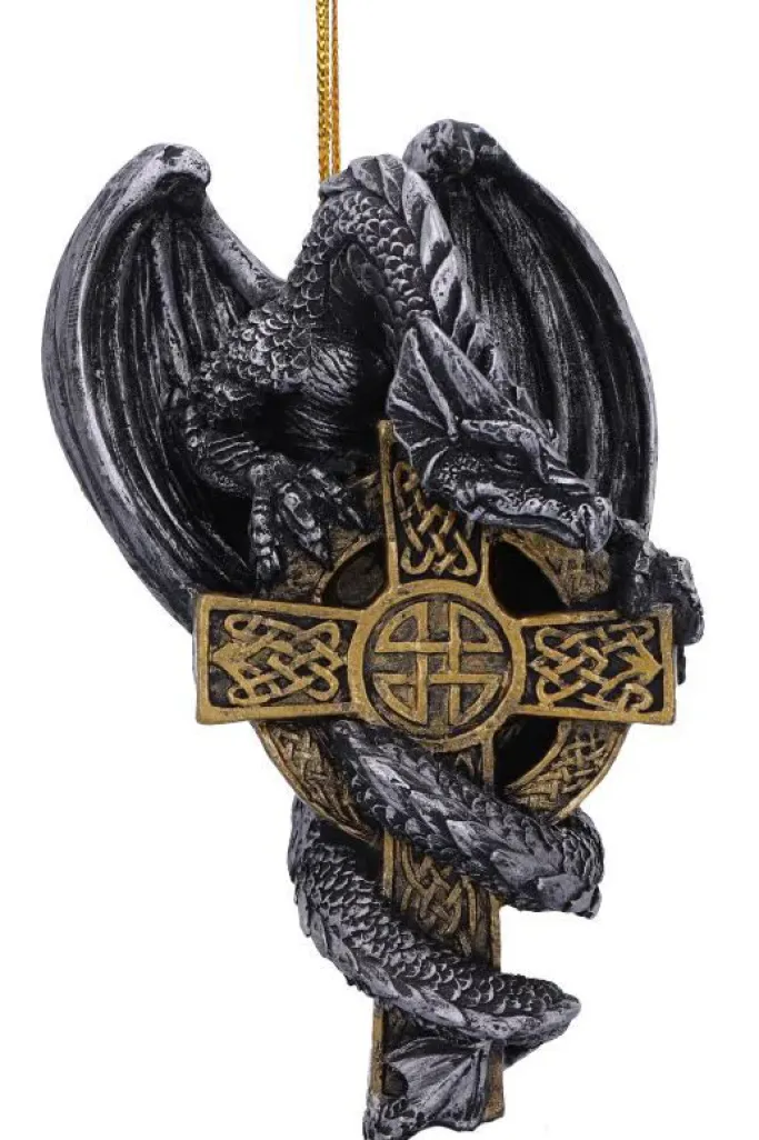 Nemesis Now Claus Festive Hanging Dragon Ornament