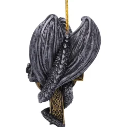 Nemesis Now Claus Festive Hanging Dragon Ornament