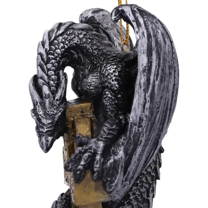 Nemesis Now Claus Festive Hanging Dragon Ornament