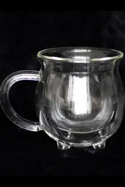 Something Different Clear Double Walled Glass Cauldron Mug