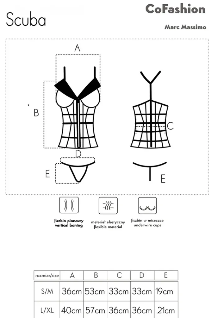 CoFashion Scuba Harves Corset Set
