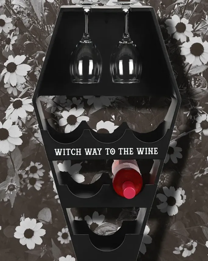 Something Different Coffin Wine Shelf