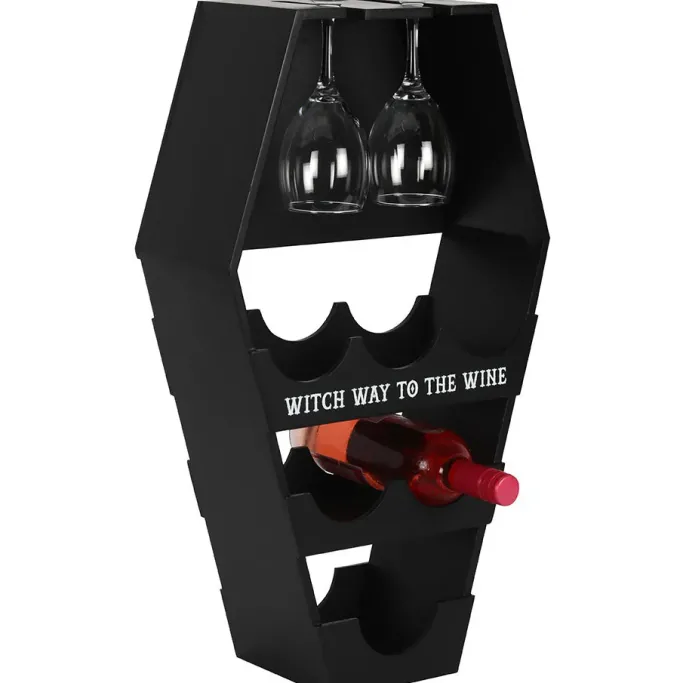 Something Different Coffin Wine Shelf