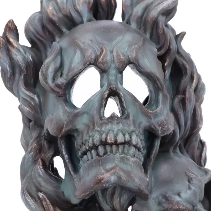 Nemesis Now Comedy and Tragedy Skull Ornament