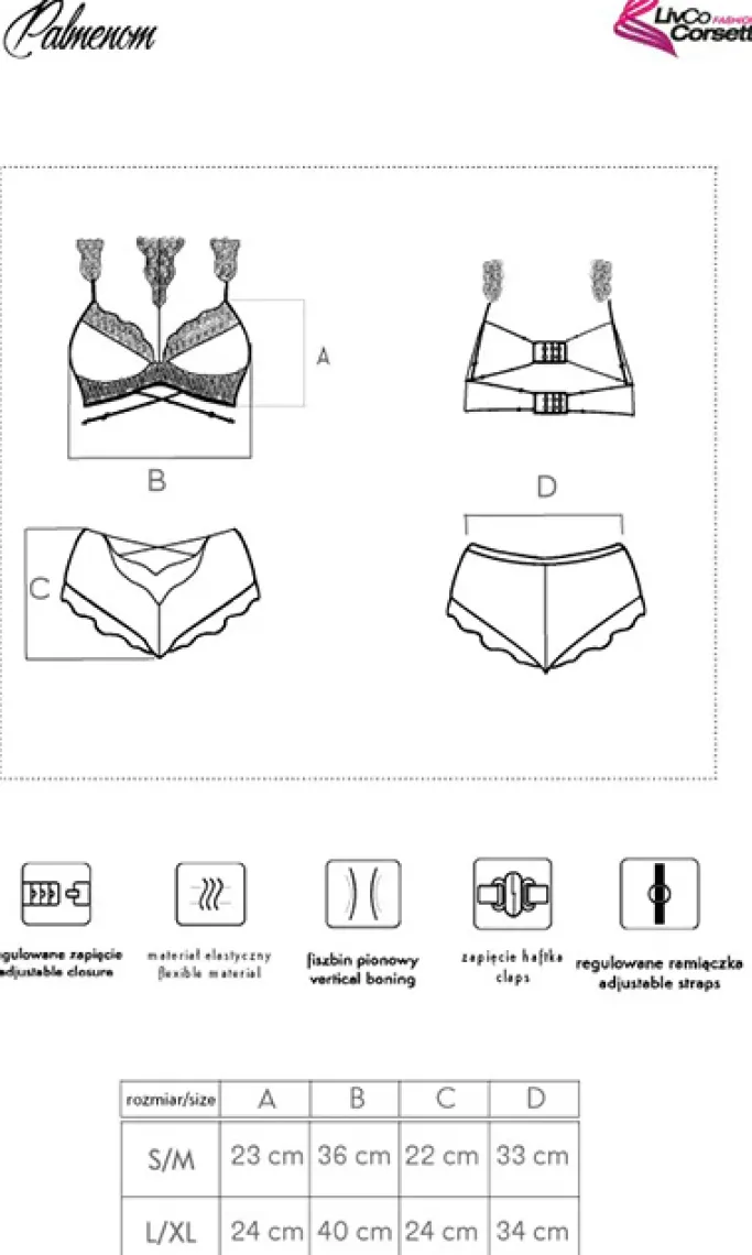 Corsetti Palmenom Lingerie Set (L/XL)