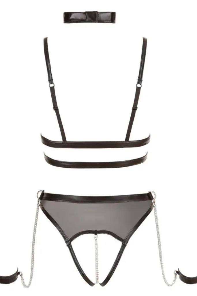 Cottelli Collection Bondage Cottelli Bondage Crotchless Body with Chains
