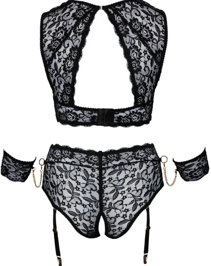 Cottelli Collection Bondage Cottelli Bondage Plus Size Lace Lingerie Set