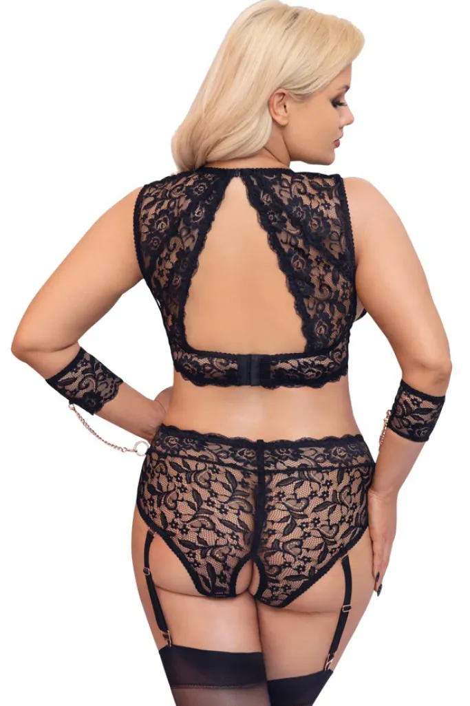 Cottelli Collection Bondage Cottelli Bondage Plus Size Lace Lingerie Set