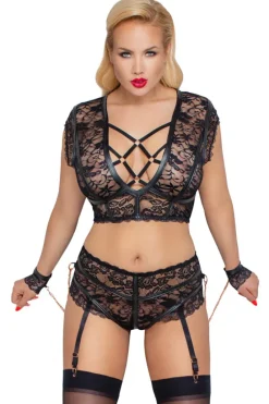 Cottelli Collection Bondage Cottelli Bondage Plus Size Lingerie Set