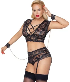 Cottelli Collection Bondage Cottelli Bondage Plus Size Lingerie Set