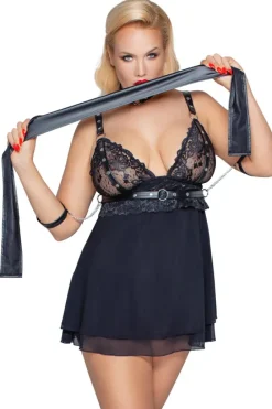 Cottelli Collection Bondage Cottelli Bondage Plus Size Babydoll Set