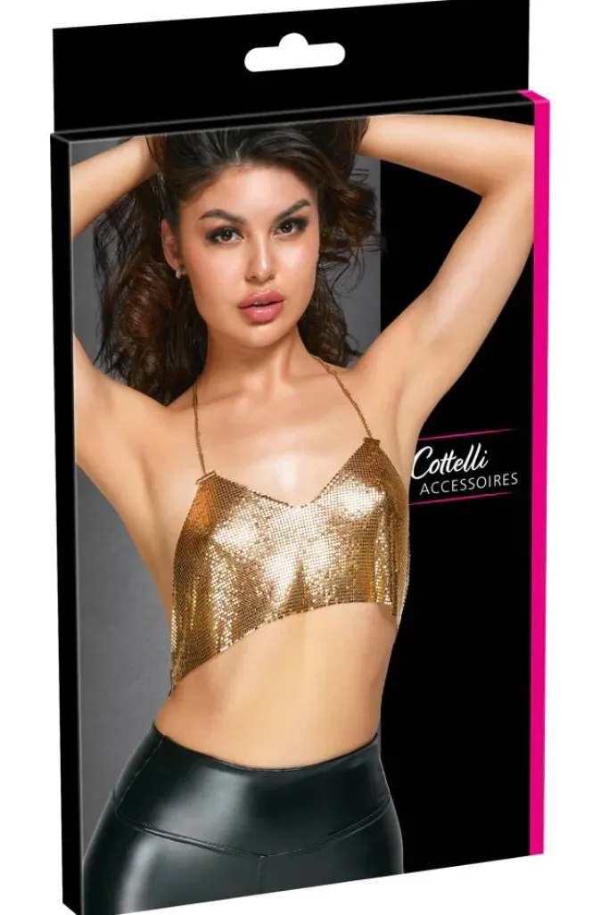 Cottelli Collection Cottelli Gold Shimmering Metal Top