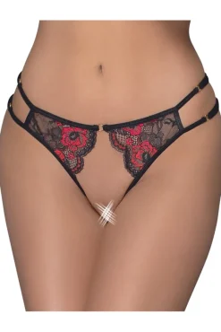 Cottelli Collection Cottelli Lingerie Black Red Briefs