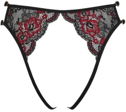 Cottelli Collection Cottelli Lingerie Black Red Briefs