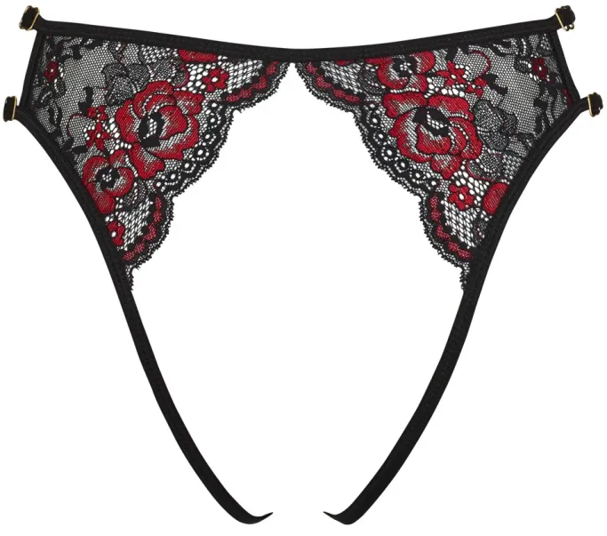 Cottelli Collection Cottelli Lingerie Black Red Briefs