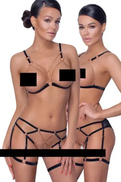 Cottelli Collection Cottelli Lingerie Bondage Style Set
