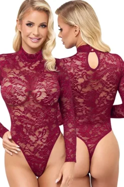 Cottelli Collection Cottelli Lingerie Bordeaux Body