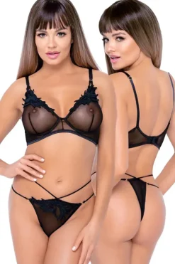 Cottelli Collection Cottelli Lingerie Bra and Rio String Set