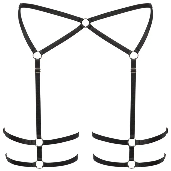 Cottelli Collection Cottelli Lingerie Harness Suspender Belt