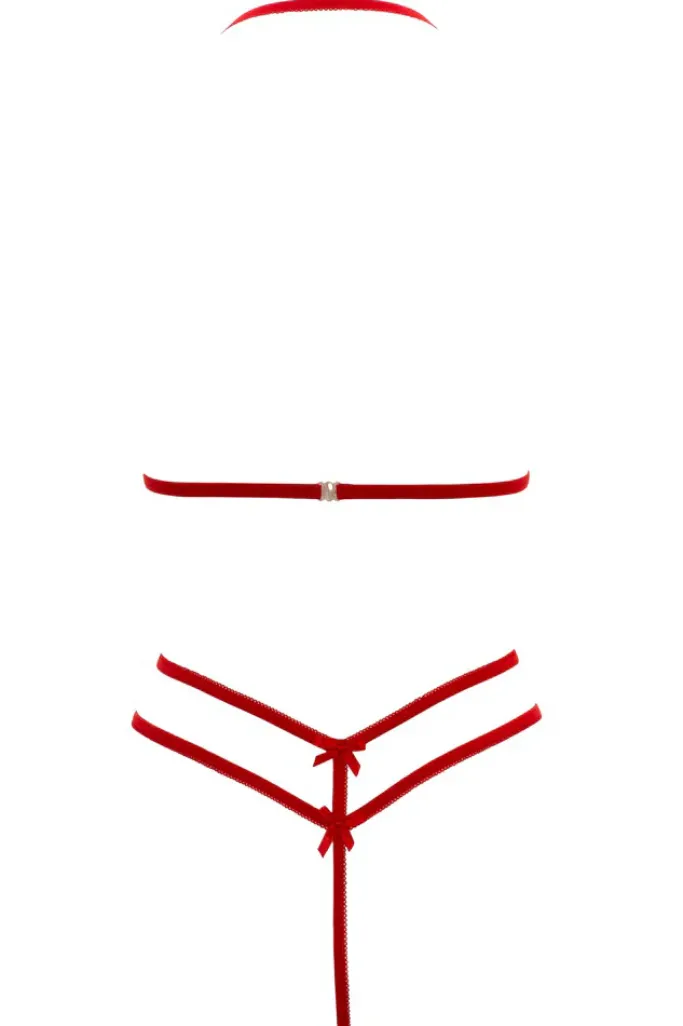 Cottelli Collection Cottelli Lingerie Lace Set Red