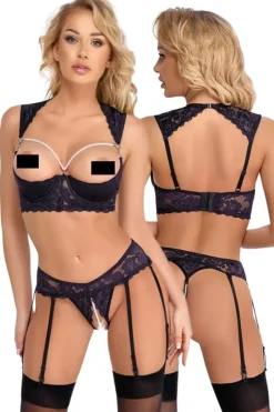 Cottelli Collection Cottelli Lingerie Longline Shelf Bra Set