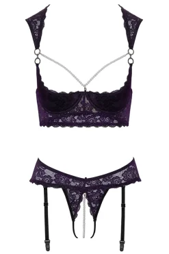 Cottelli Collection Cottelli Lingerie Longline Shelf Bra Set