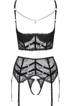 Cottelli Collection Cottelli Lingerie Longline Shelf Bra Set