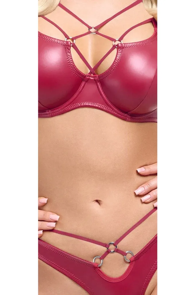 Cottelli Collection Cottelli Lingerie Red Bra Set