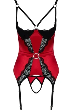 Cottelli Collection Cottelli Lingerie Red Cami Suspender