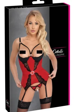 Cottelli Collection Cottelli Lingerie Red Cami Suspender