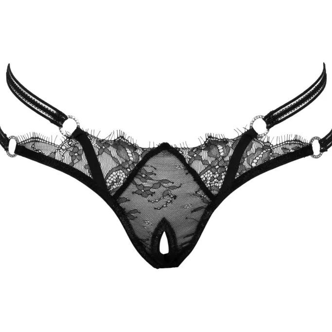 Cottelli Collection Cottelli Lingerie Rhinestone Crotchless String