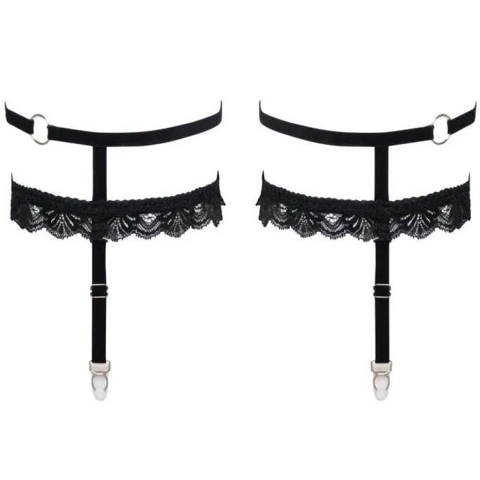 Cottelli Collection Cottelli Lingerie Suspender Garters Set 1