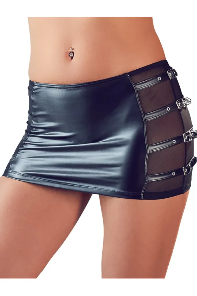 Cottelli Collection Cottelli Party Mini Skirt with Buckles