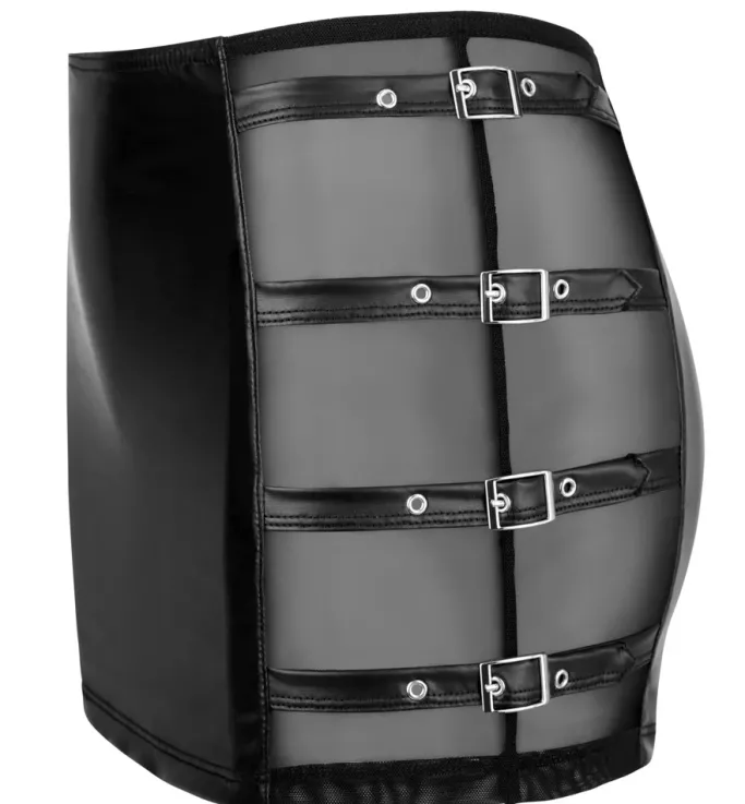 Cottelli Collection Cottelli Party Mini Skirt with Buckles