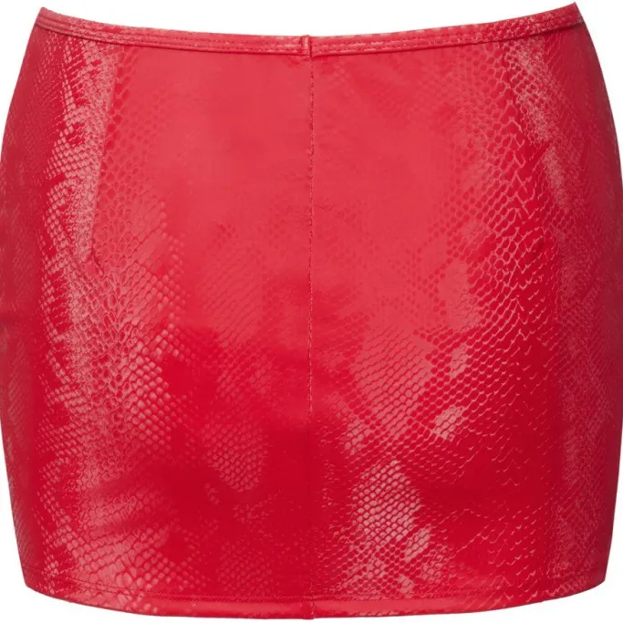 Cottelli Collection Cottelli Party Red Snakeskin Look Skirt