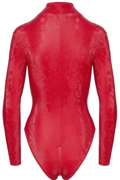 Cottelli Collection Cottelli Party Red Snakeskin Look Body