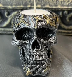 Nemesis Now Cranial Blade Skull Tea Light Holder 10cm