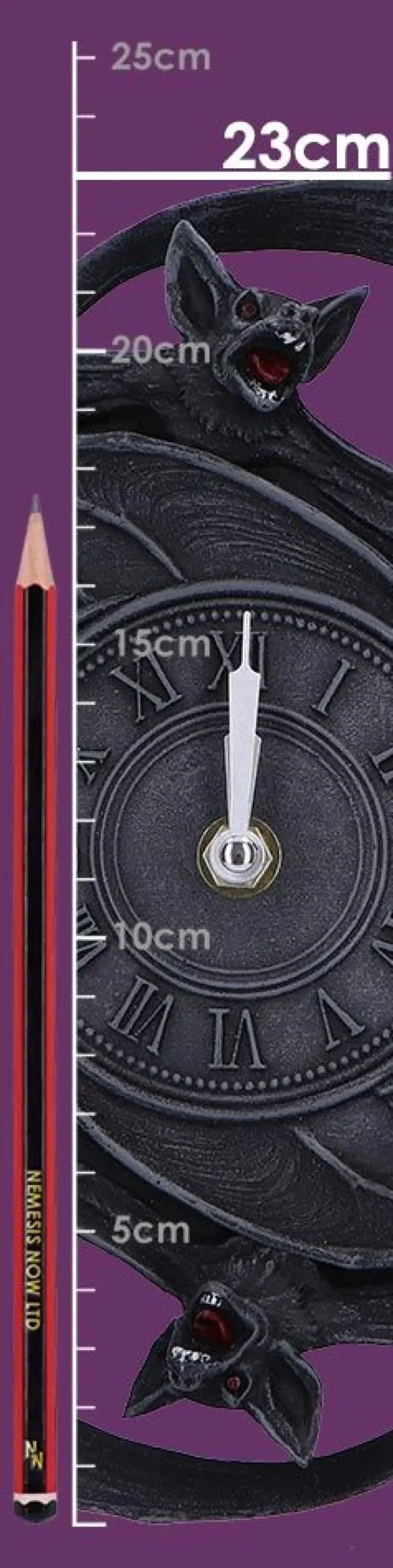 Nemesis Now Creatures of the Night Bat Wall Clock