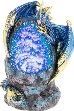 JD Gifts Crystal Cave LED Dragon Blue Small