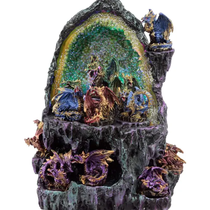 Puckator Crystal Cave LED Dragon Figure Display Stand