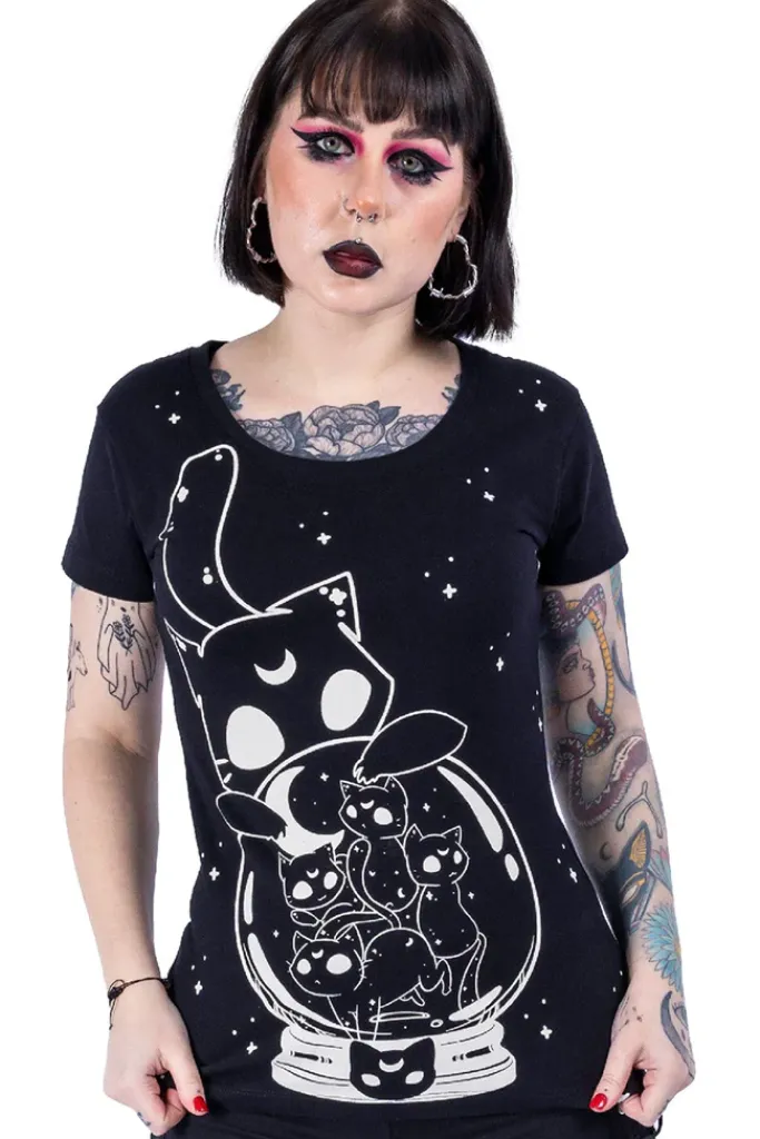 Innocent Clothing Cupcake Cult Psychic Kitty TShirt