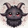 Oakhart Industries Cute Baphomet Coaster Art074